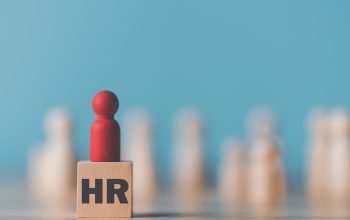 wooden doll is placed on a wooden block,HRM or Human Resource Management,leadership in recruitment,Business development by choosing professional leaders employee competency teamwork,Taregt customer