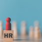wooden doll is placed on a wooden block,HRM or Human Resource Management,leadership in recruitment,Business development by choosing professional leaders employee competency teamwork,Taregt customer